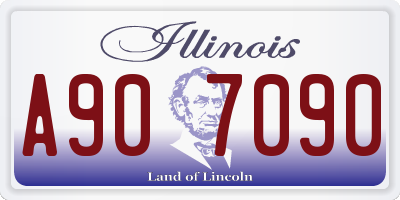 IL license plate A907090
