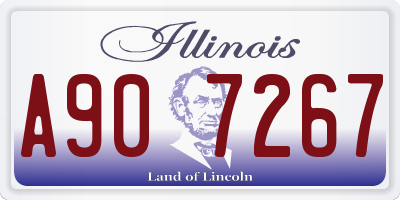 IL license plate A907267