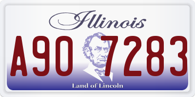 IL license plate A907283