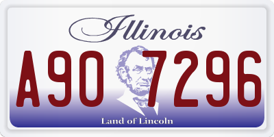 IL license plate A907296