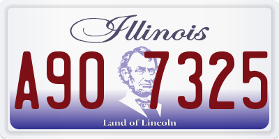 IL license plate A907325