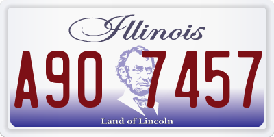 IL license plate A907457