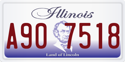 IL license plate A907518