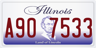 IL license plate A907533