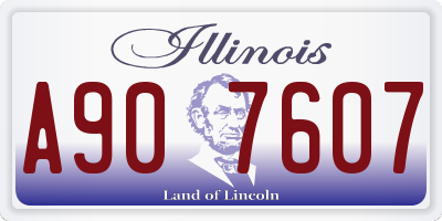 IL license plate A907607