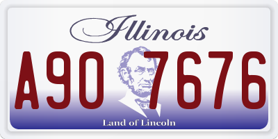 IL license plate A907676