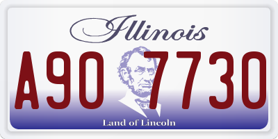 IL license plate A907730