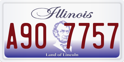 IL license plate A907757