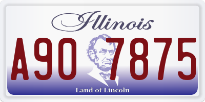 IL license plate A907875