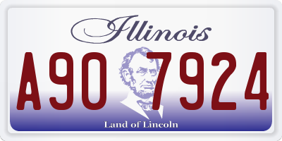 IL license plate A907924