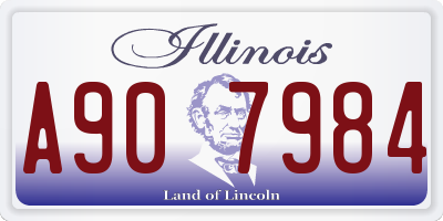 IL license plate A907984