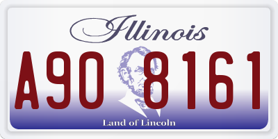 IL license plate A908161