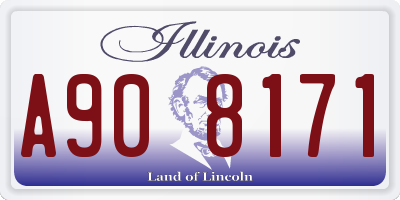 IL license plate A908171