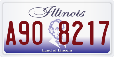 IL license plate A908217
