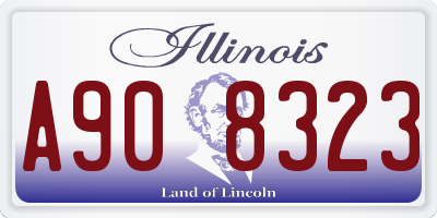 IL license plate A908323