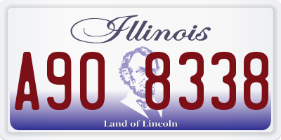 IL license plate A908338