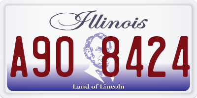 IL license plate A908424