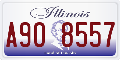 IL license plate A908557