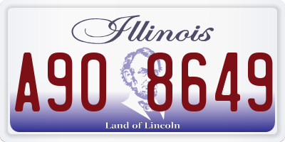 IL license plate A908649