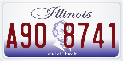 IL license plate A908741