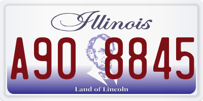 IL license plate A908845