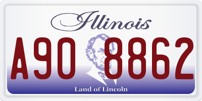 IL license plate A908862
