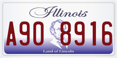 IL license plate A908916