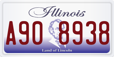 IL license plate A908938