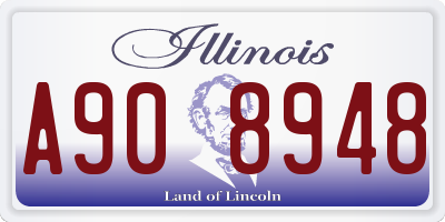 IL license plate A908948