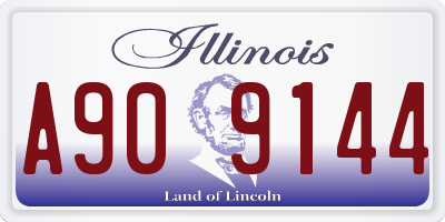 IL license plate A909144