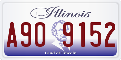IL license plate A909152