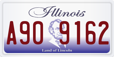 IL license plate A909162
