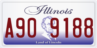 IL license plate A909188