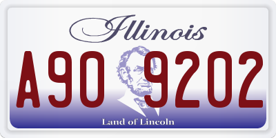 IL license plate A909202