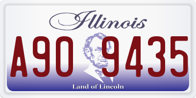 IL license plate A909435