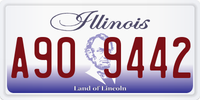 IL license plate A909442