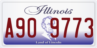 IL license plate A909773