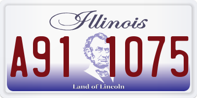 IL license plate A911075