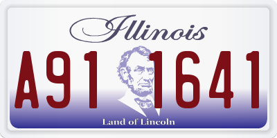 IL license plate A911641