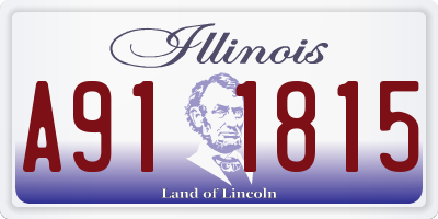IL license plate A911815