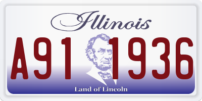 IL license plate A911936
