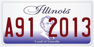 IL license plate A912013