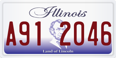 IL license plate A912046