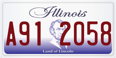 IL license plate A912058