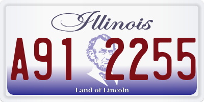 IL license plate A912255