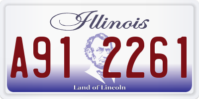 IL license plate A912261