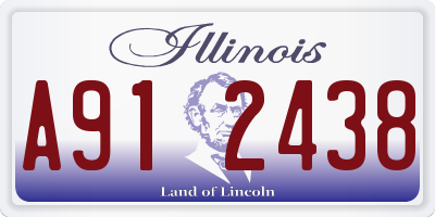 IL license plate A912438