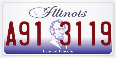 IL license plate A913119