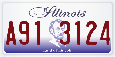 IL license plate A913124