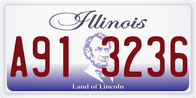IL license plate A913236